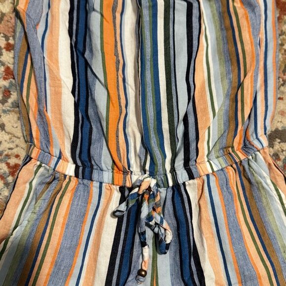 Striped One Piece Romper - Picture 2 of 3